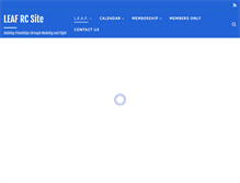 Tablet Screenshot of leafrc.com